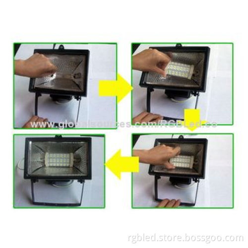 R7S LED lamp, 8W, 24pcs 5630 SMD, 700lm, comes in white/warm white